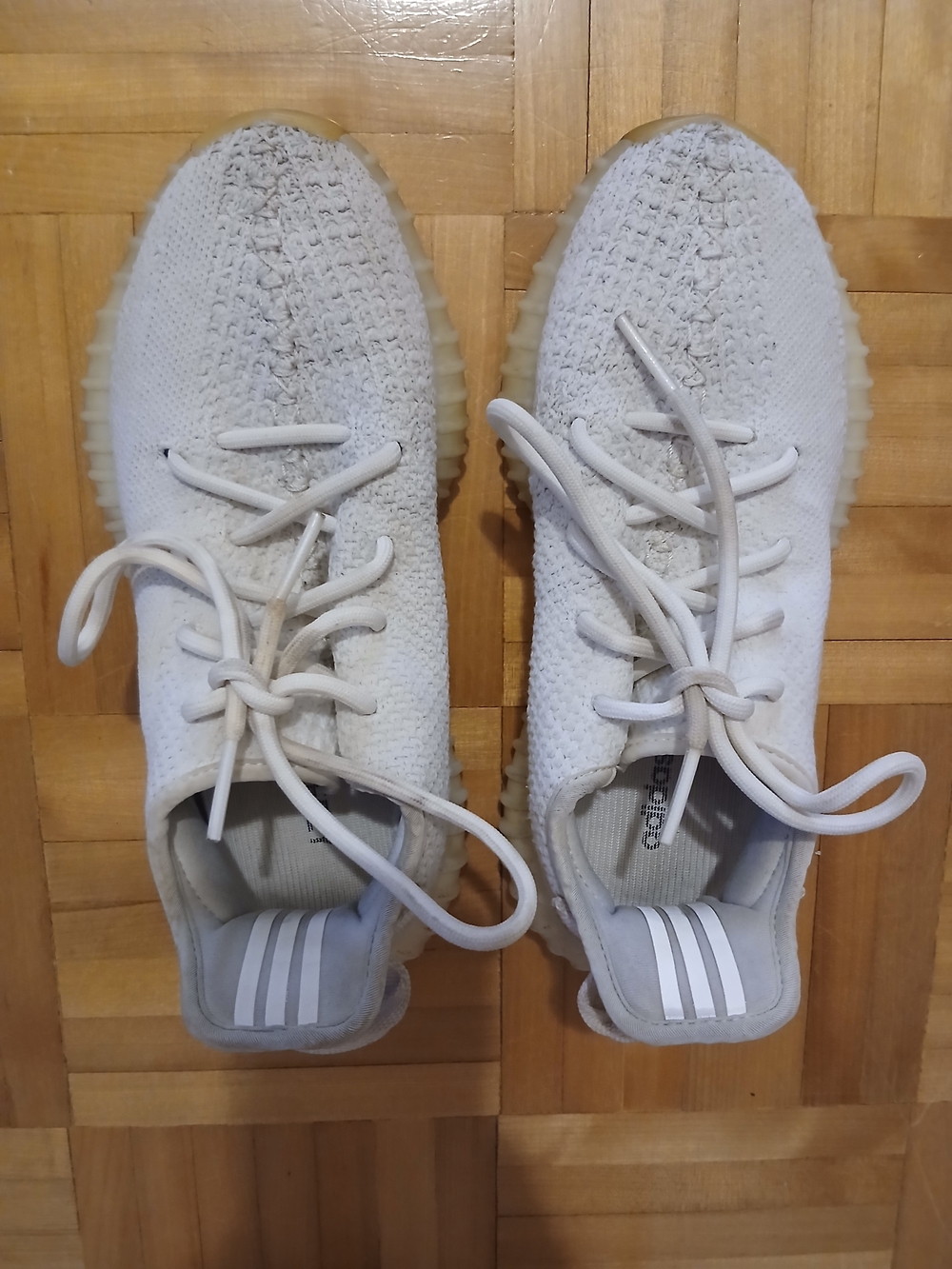 adidas &Yeezy(off) White Canvas Low-Top Sneaker